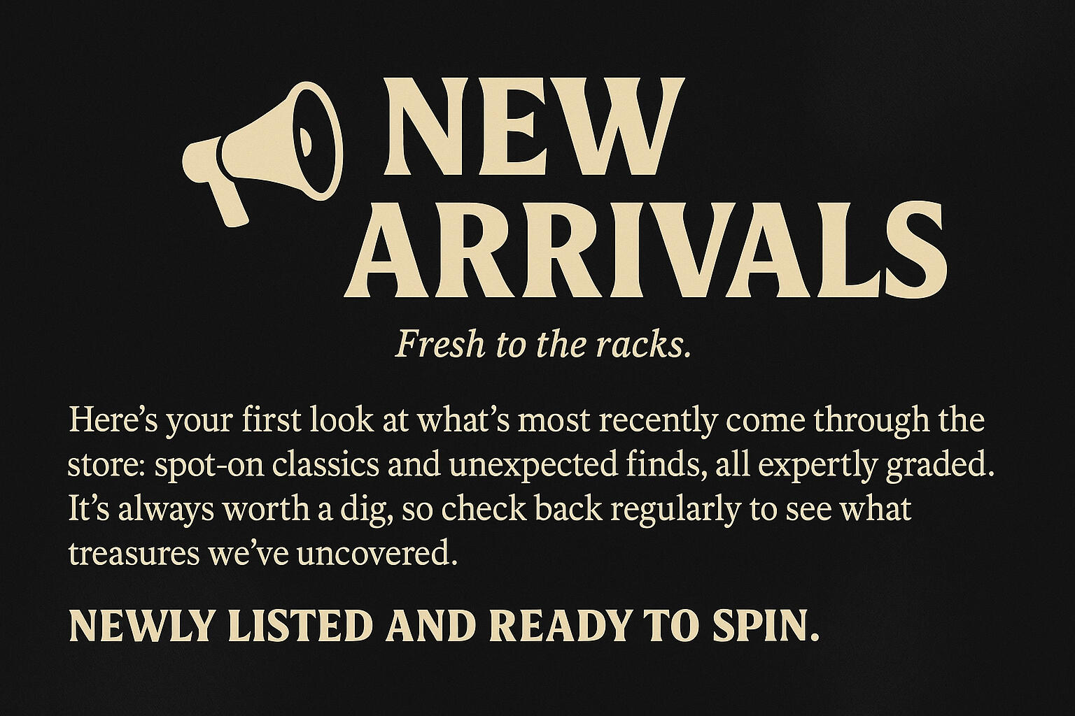 New Arrivals
